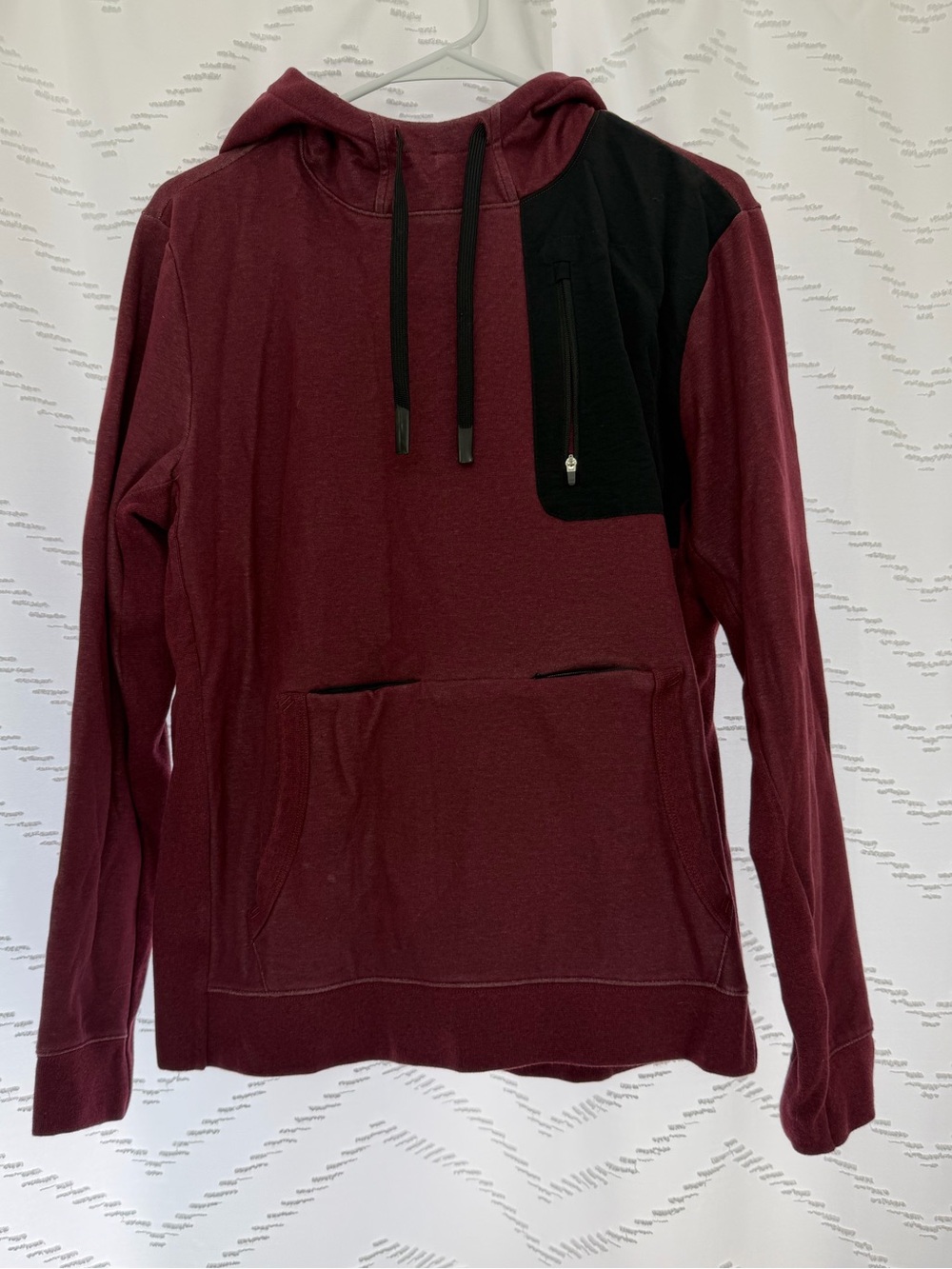Municipal Men's Maroon and Black Hoodie